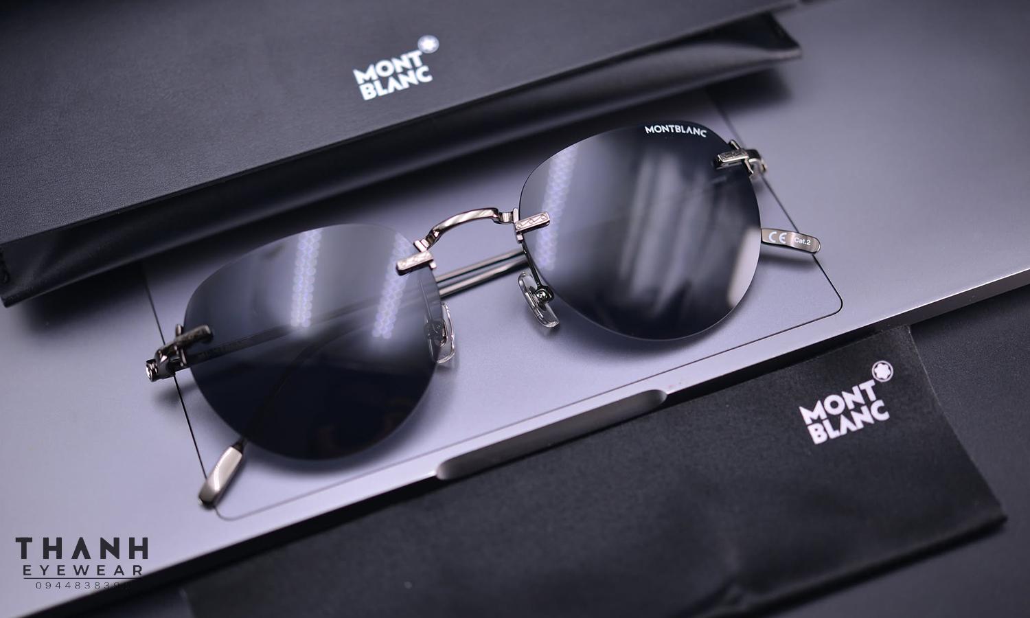 Kính râm MontBlanc MB0239S 003 Ruthenium