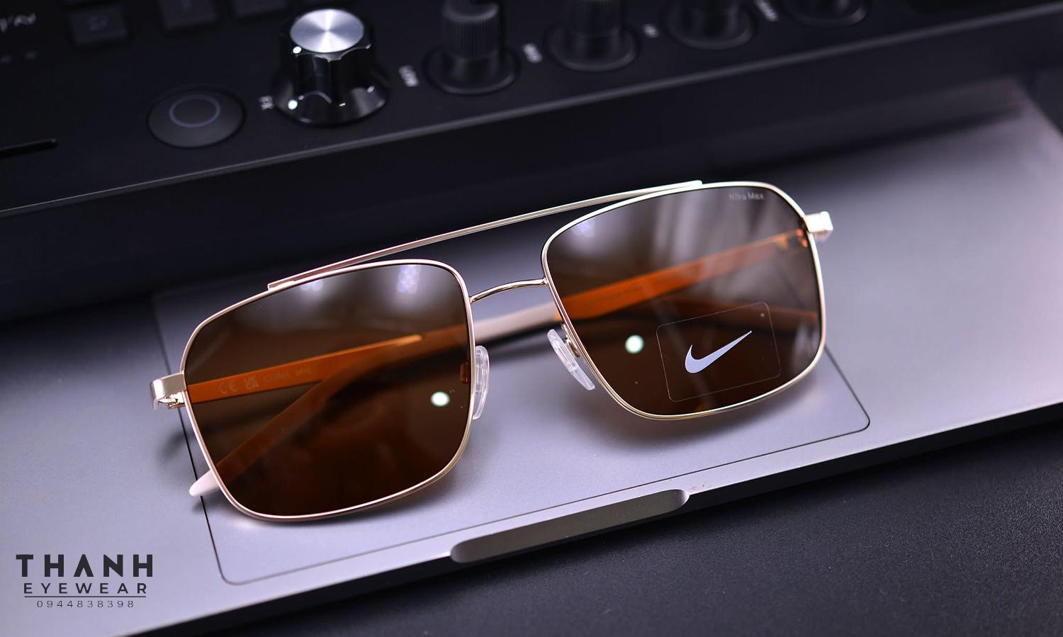 Kính râm Nike TRAVELER STRIKE IB3676X 789 Satin Gold-Tone/Brown