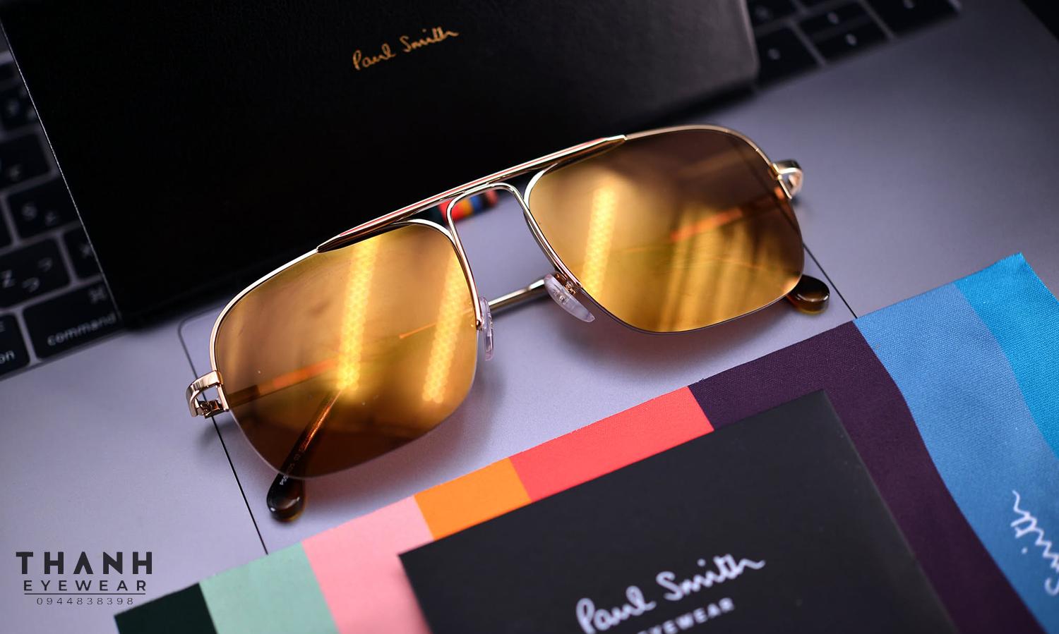 Kính râm Paul Smith Clifton PSSN025 003 Gold frames Brown lenses