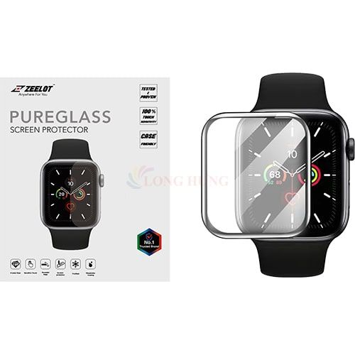 Dán màn hình cường lực Full viền chống vân tay Zeelot Apple Watch 38mm