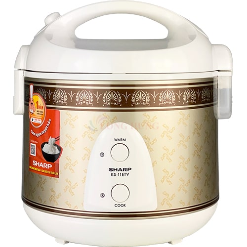 Nồi cơm điện nắp gài Sharp 1 lít KS-11ETV