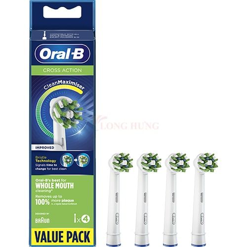 Đầu bàn chải thay thế bàn chải điện Oral-B CrossAction 91406158 (Set 4 cái)