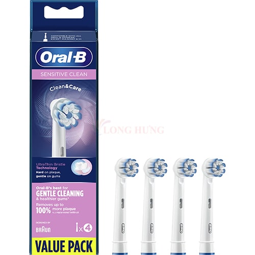 Đầu bàn chải thay thế bàn chải điện Oral-B Sensitive Clean 90951951 (Set 4 cái)