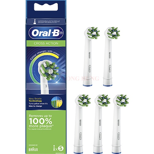 Đầu bàn chải thay thế bàn chải điện Oral-B Crosaction 90144532 (Set 5 cái)