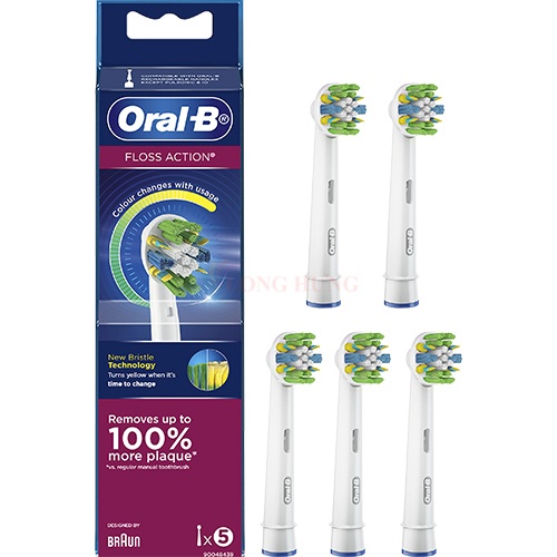 Đầu bàn chải thay thế bàn chải điện Oral-B FlossAction 90144530 (Set 5 cái) (Hộp nhựa)