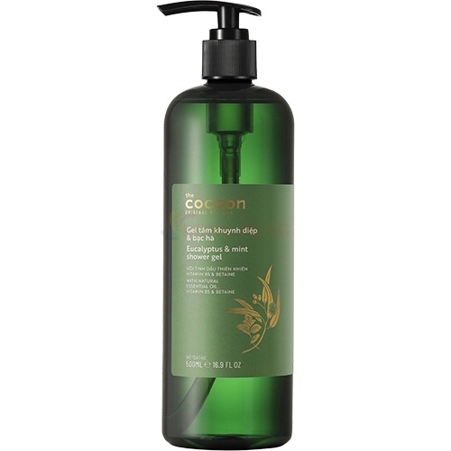 Gel tắm khuynh diệp và bạc hà Cocoon Eucalyptus & Mint Shower Gel giúp làm sạch da (500ml)