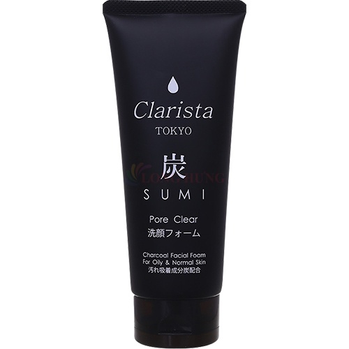 Sữa rửa mặt than hoạt tính Clarista Tokyo Charcoal Facial Foam (130g)