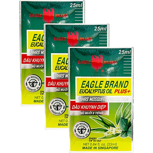 Dầu khuynh diệp con ó Eagle Brand Eucalyptus Oil Plus+ (25ml) - 3 chai