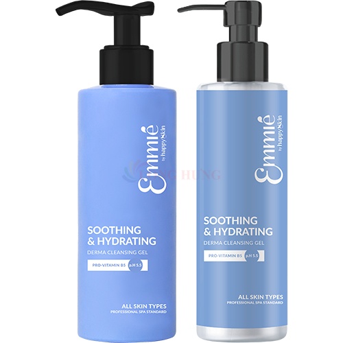 Gel rửa mặt dịu nhẹ và cấp ẩm sâu Emmié By Happyskin Sooting & Hydrating Derma Cleansing Gel