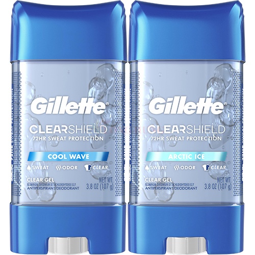 Gel khử mùi Gillette ClearShield 72HR Sweat Protection (107g)