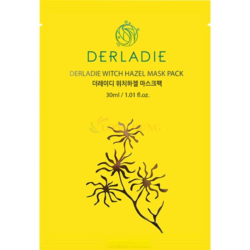 Mặt nạ giảm mụn Derladie Witch Hazel Mask Pack giúp dưỡng sáng da (30ml)