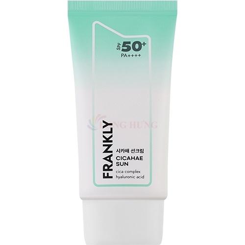 Kem chống nắng phục hồi làm dịu cho da nhạy cảm Frankly CicaHae Sunscreen SPF 50+ PA++++ (50ml)