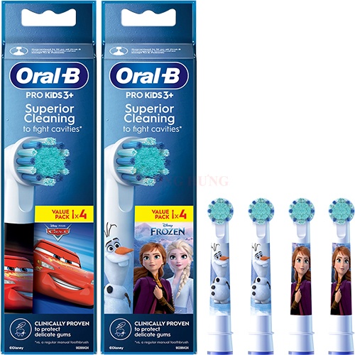 Đầu bàn chải thay thế bàn chải điện trẻ em Oral-B Pro Kids 3+ Superior Cleaning