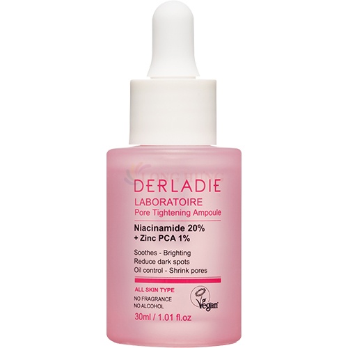 Tinh chất Derladie Laboratoire Pore Tightening Ampoule Niacinamide 20% + Zinc PCA 1% (30ml)