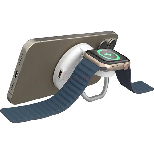 Đế sạc không dây HyperJuice Travel Light Qi2 2-in-1 Magnetic Charging Stand HJ3310WHGL