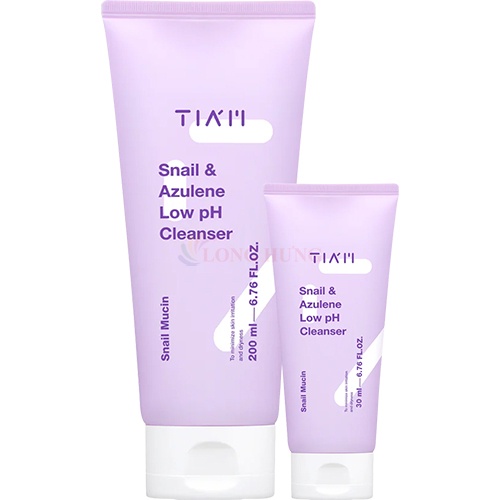 Sữa rửa mặt dịch lọc ốc sên TIA'M Snail & Azulene Low PH Cleanser (30ml/200ml)