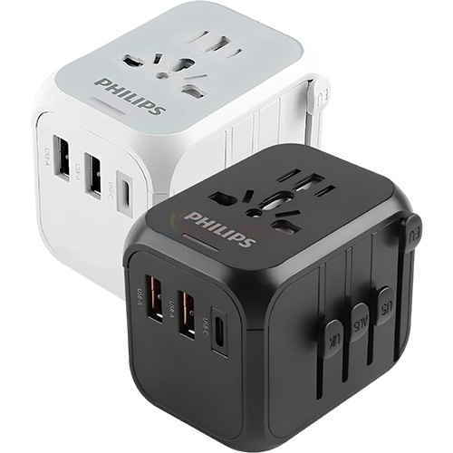 Ổ cắm điện Philips Travel Extension Socket 2USB 1Type-C PD20W SPN3351