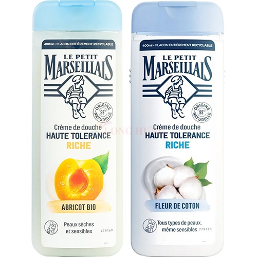 Sữa tắm 98% hữu cơ Le Petit Marseillais (400ml)