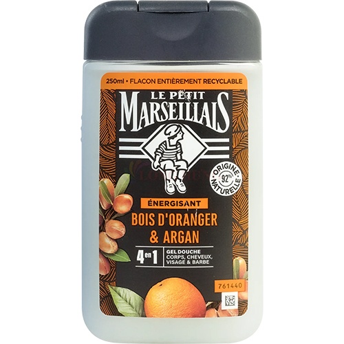 Sữa tắm 92% hữu cơ Le Petit Marseillais 4 in 1 (250ml)