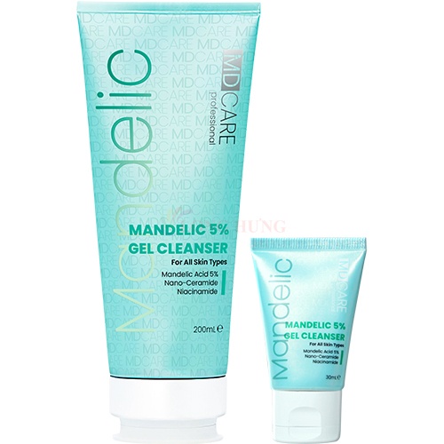 Gel rửa mặt MD CARE Mandelic 5% (30ml/200ml)
