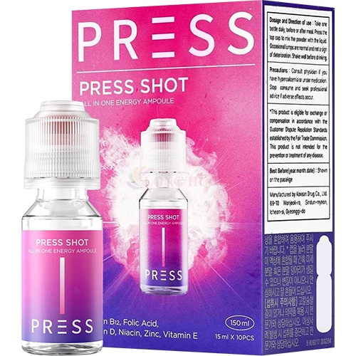 Vitamin tươi tổng hợp Press Shot Energy Ampoule (15ml)