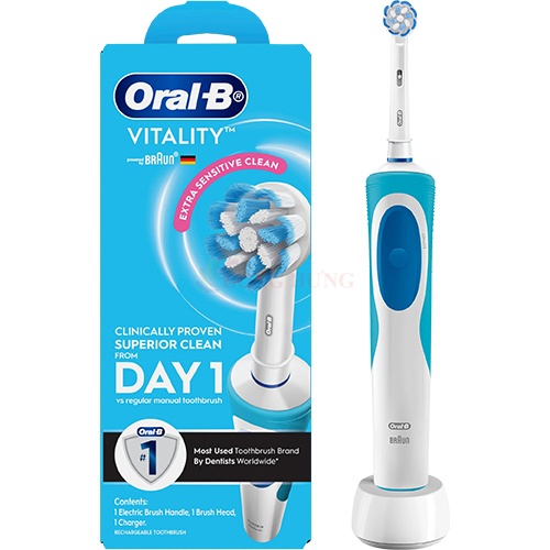 Bàn chải điện Oral-B Vitality Extra Sensitive Clean D12.513