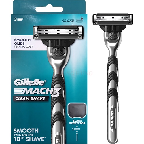 Dao cạo râu 3 lưỡi kép Gillette Mach 3 Clean Shave (1 cây)