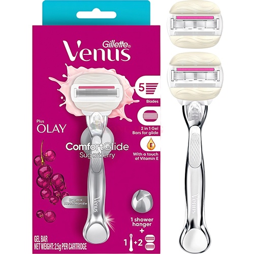 Dao cạo Gillette Venus Comfortglide Olay Sugarberry (1 cây)