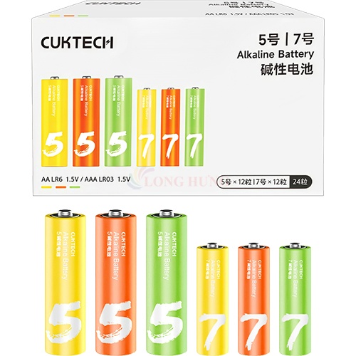 Pin kiềm Cuktech Alkaline 1.5V AA LR6/AAA LR03 (12 viên AA/12 viên AAA)