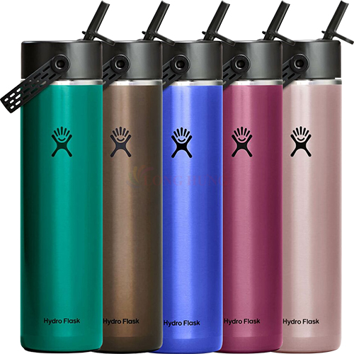 Bình giữ nhiệt Hydro Flask Lightweight Wide Flex Straw Cap 24 OZ/709ml