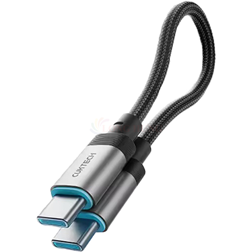 Cáp USB Type-C to Type-C Cuktech 6A 15cm 240W CTC615S