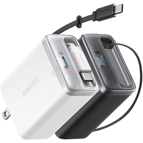 Cốc sạc Anker Nano 1C Built-in USB-C Cable Fast Charger 35W A2658