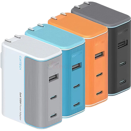 Cốc sạc Cuktech GaN 1USB 2Type-C 120W PD3.0 AD1003