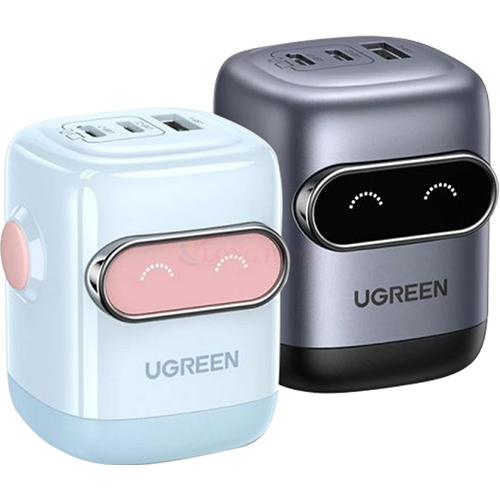 Cốc sạc Ugreen Uno RG GaN 1USB 2Type-C Robot Fast Charger 65W X662