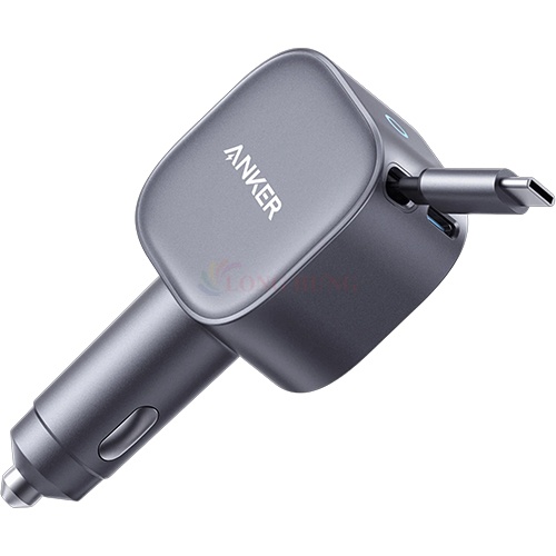 Cốc sạc xe hơi Anker Nano 2 in 1 Built-in Retractable USB-C 75W A2738