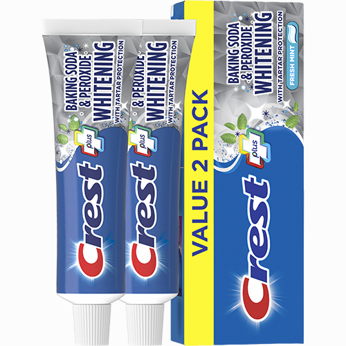 Combo kem đánh răng Crest Plus Baking Soda Peroxide Whitening