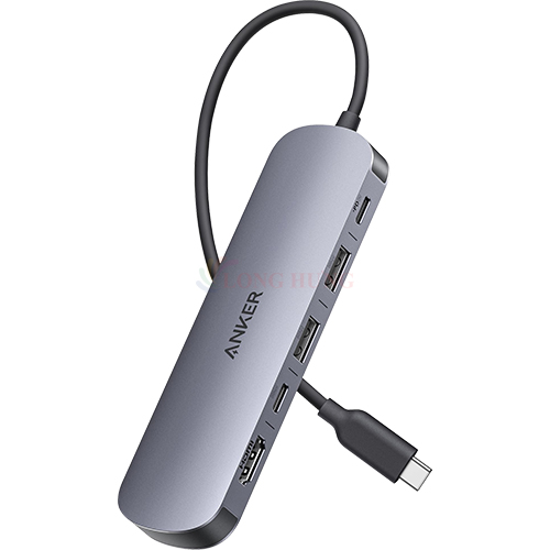 Cổng chuyển đổi Anker Nano 7 in 1 Portable Multi-Function USB-C Hub 4K HDMI 100W A83D2