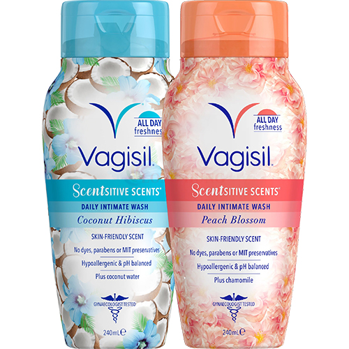 Dung dịch vệ sinh phụ nữ Vagisil Scentsitive Scents Daily Intimate Wash (240ml)