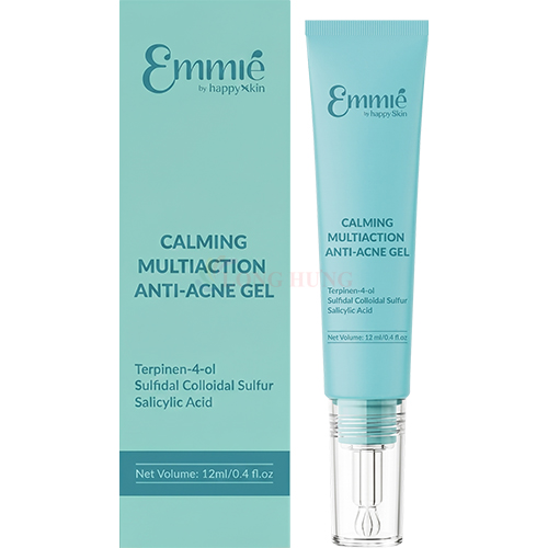 Gel giảm mụn 3 tác động Emmié By Happyskin Calming Multiaction Anti-Acne Gel (12ml)