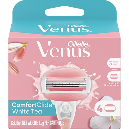 Lưỡi dao thay thế Gillette Venus Comfortglide White Tea Scent (set 4 cái)