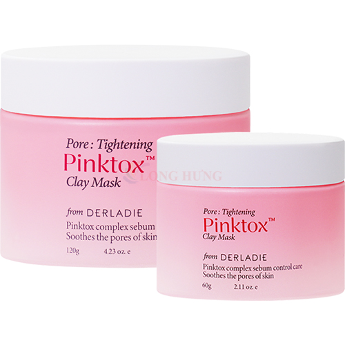 Mặt nạ đất sét Derladie Pinktok Clay Mask Pore Tightening (60g/120g)