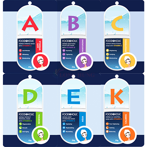 Mặt nạ giấy dưỡng da Foodaholic Vitamin Mask (01 miếng/10 miếng)