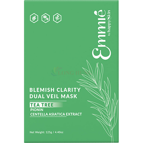 Mặt nạ tràm trà Emmié By Happyskin Tea Tree + Centella Asiatica Extract (5 miếng)
