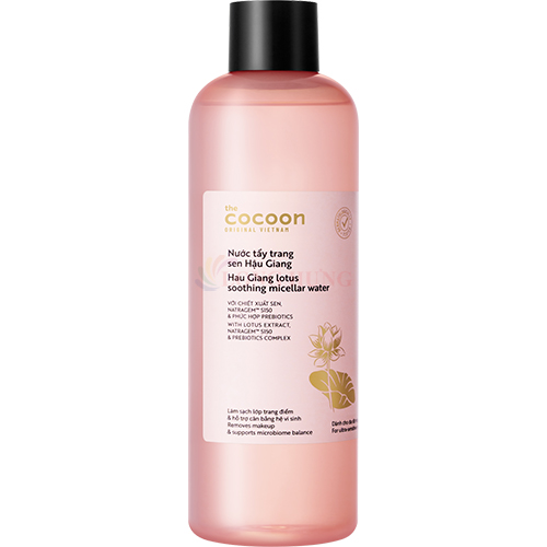 Nước tẩy trang sen Hậu Giang Cocoon Lotus Soothing Micellar Water (500ml)