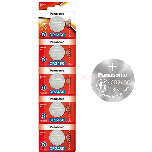 Pin nút Panasonic 3V CR-2450/5BE (1 viên/3 viên/5 viên/10 viên/50 viên)