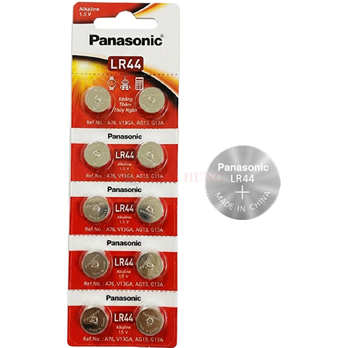 Pin nút Panasonic Alkaline 1.5V LR44VN/2B5 (2 viên/10 viên/200 viên)