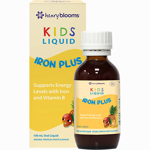 Siro bổ sung sắt trẻ em Henry Blooms Kids Liquid Iron Plus