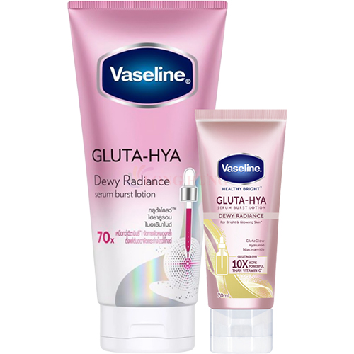 Sữa dưỡng thể ban đêm Vaseline Gluta-Hya Serum Burst Lotion Dewy Radiance (30ml/70ml/300ml/330ml)
