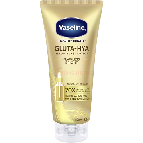 Sữa dưỡng thể ban ngày Vaseline Gluta-Hya Serum Burst UV Lotion Flawless Bright