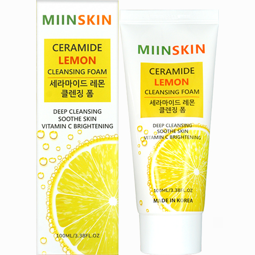 Sữa rửa mặt chanh MIINSKIN Ceramide Lemon Cleansing Foam